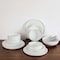 Table 12 16-Piece Natural White Coupe Dinnerware Set, Service for 4 TD16Y40W - alternate 1
